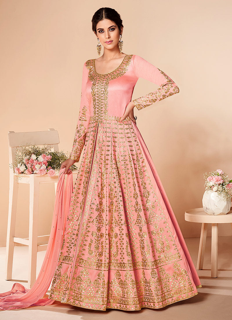 Silk Anarkali Suit
