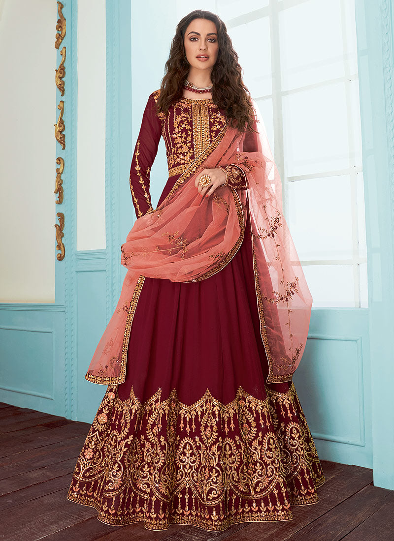 Embroidered Designer Anarkali Suit