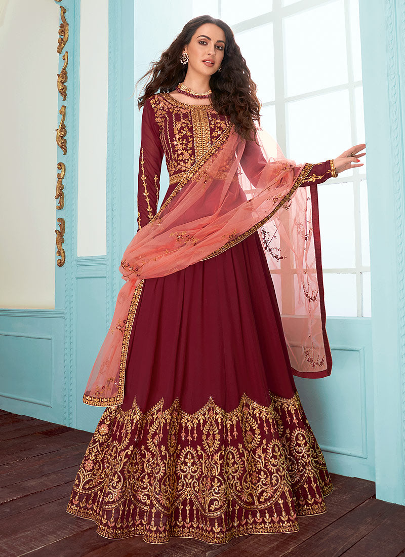 Embroidered Designer Anarkali Suit