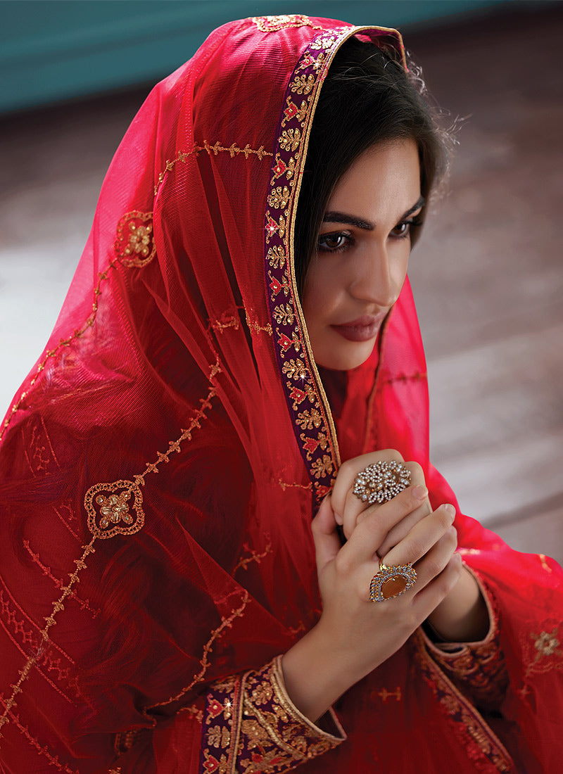 Embroidered Indian Churidar Suit