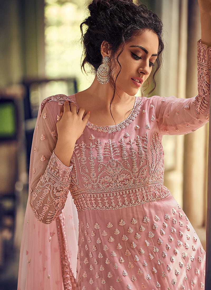 Blush Pink Anarkali Suit