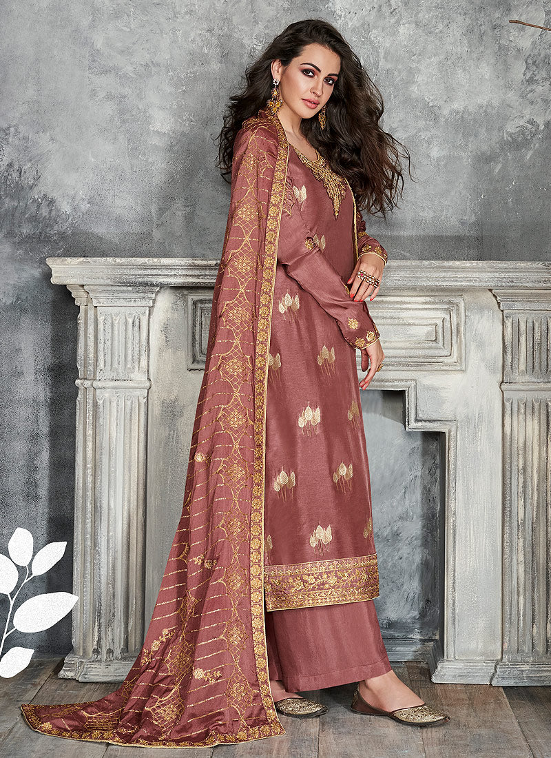 Rose Gold Palazzo Suit In usa uk canada