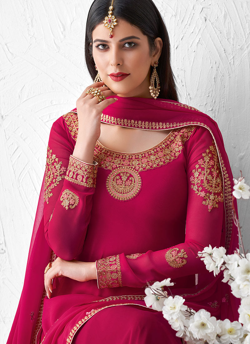 Pink Palazzo Suit