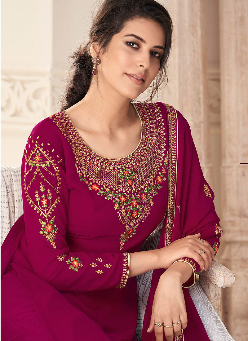 Maroon Salwar Kameez In usa uk canada