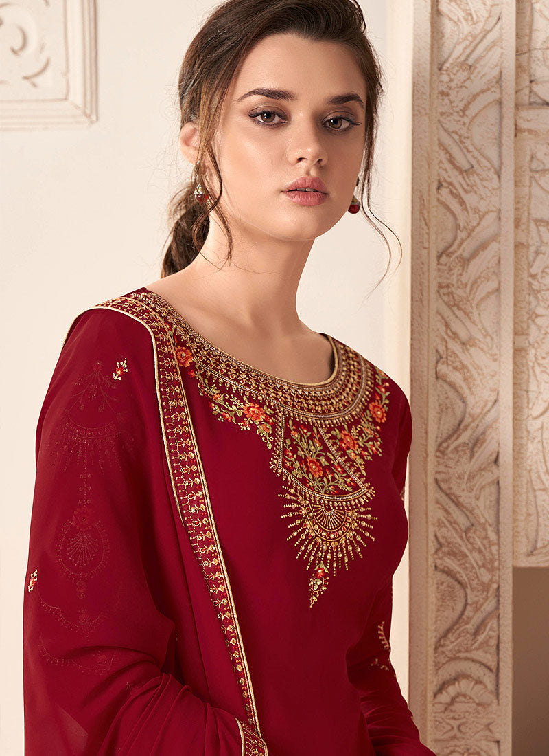Red Salwar Kameez In usa uk canada