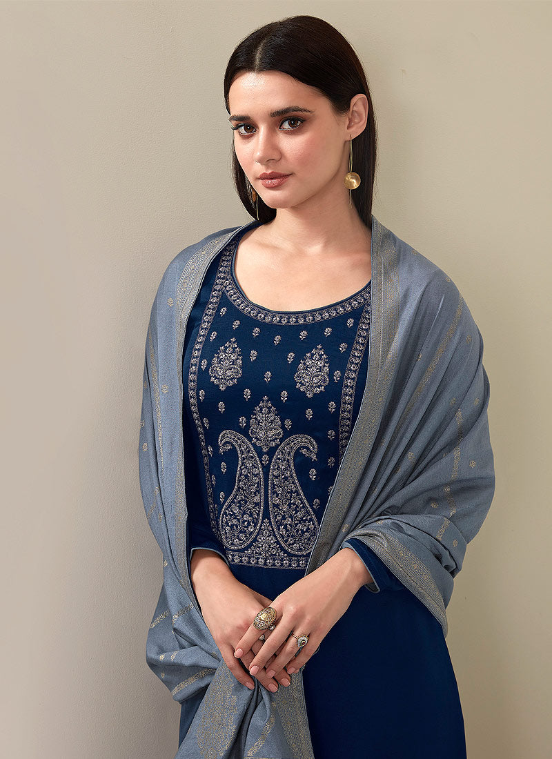 Blue Pant Style Suit In usa