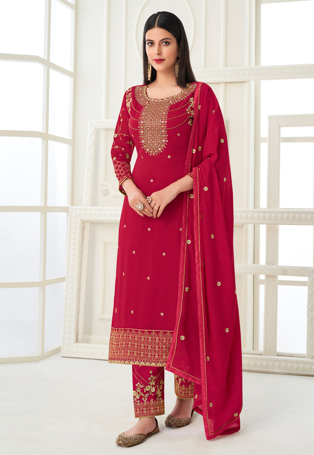 Hot Pink Pant Style Suit In usa uk canada