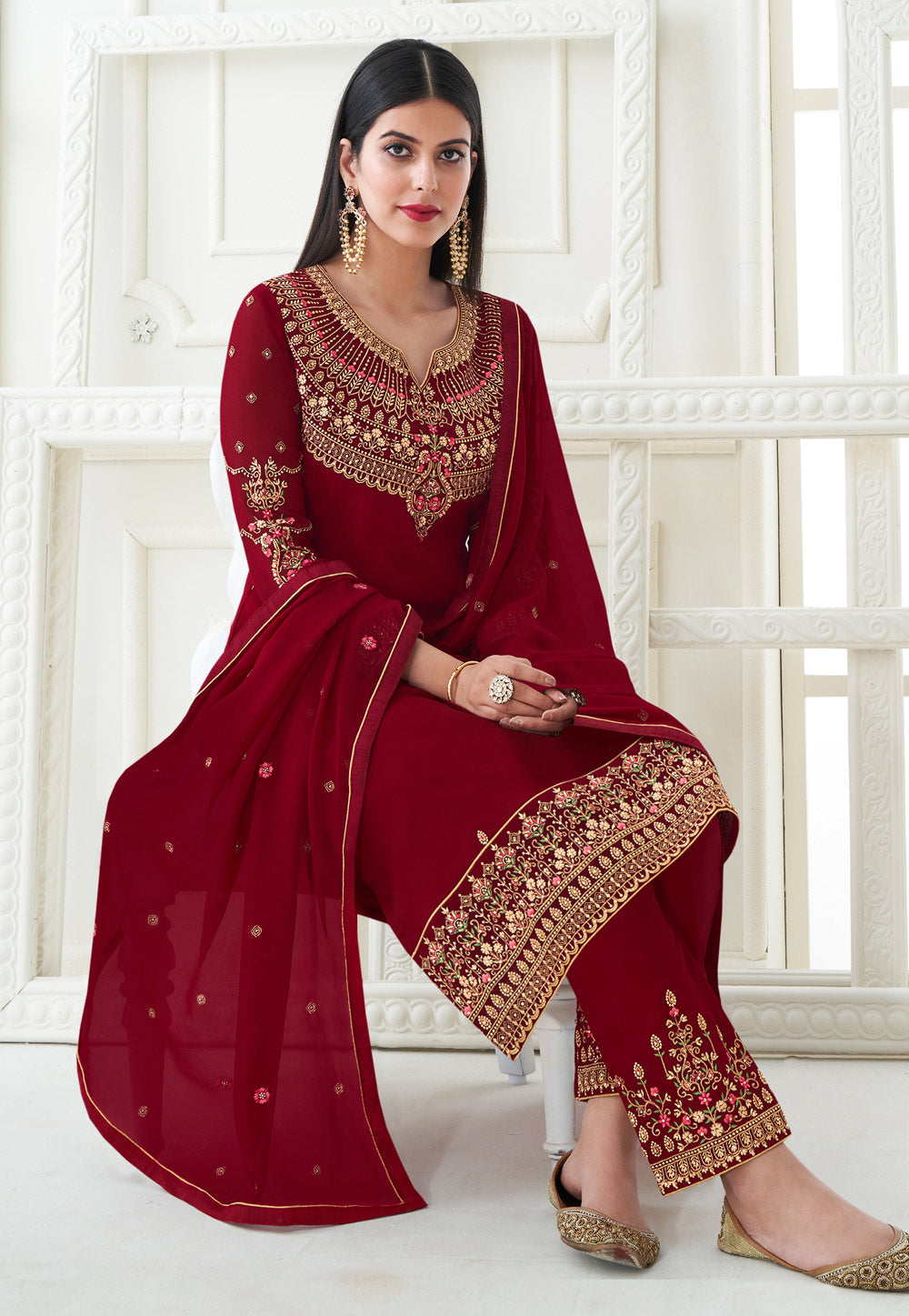 Red Pant Style Suit In canada