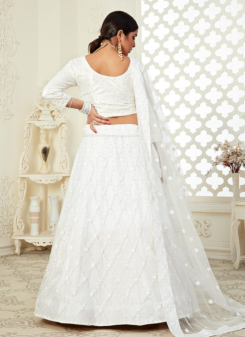 White Lehenga Choli In usa uk