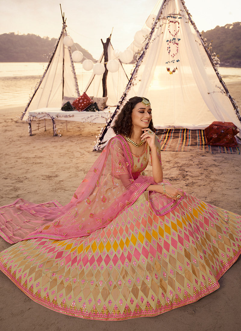 Beige Lehenga Choli In usa uk canada