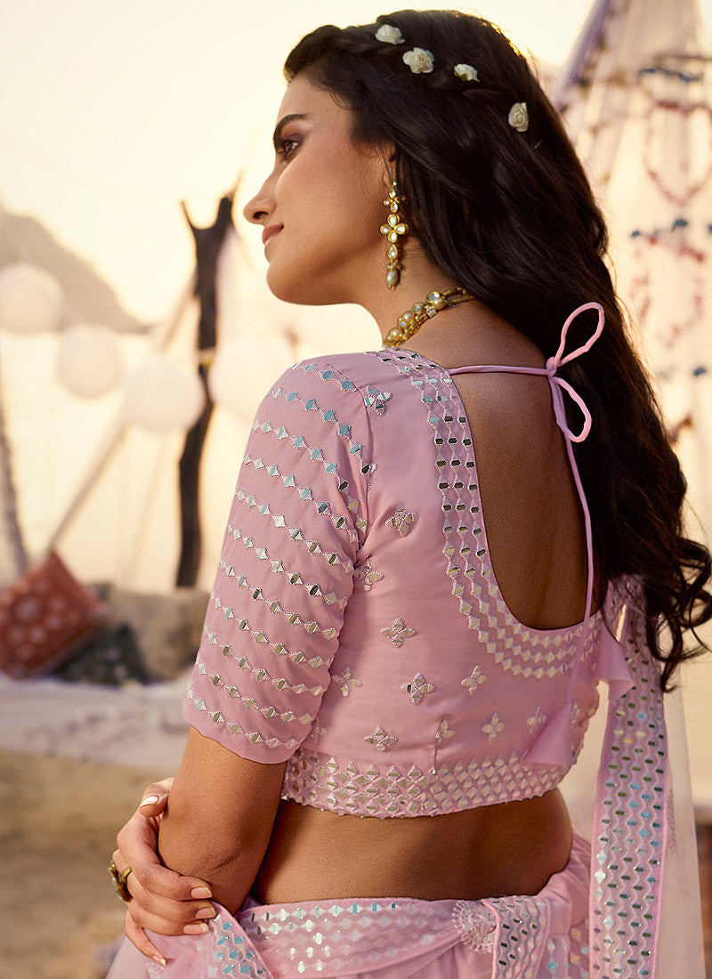Blush Pink Lehenga Choli In usa uk canada
