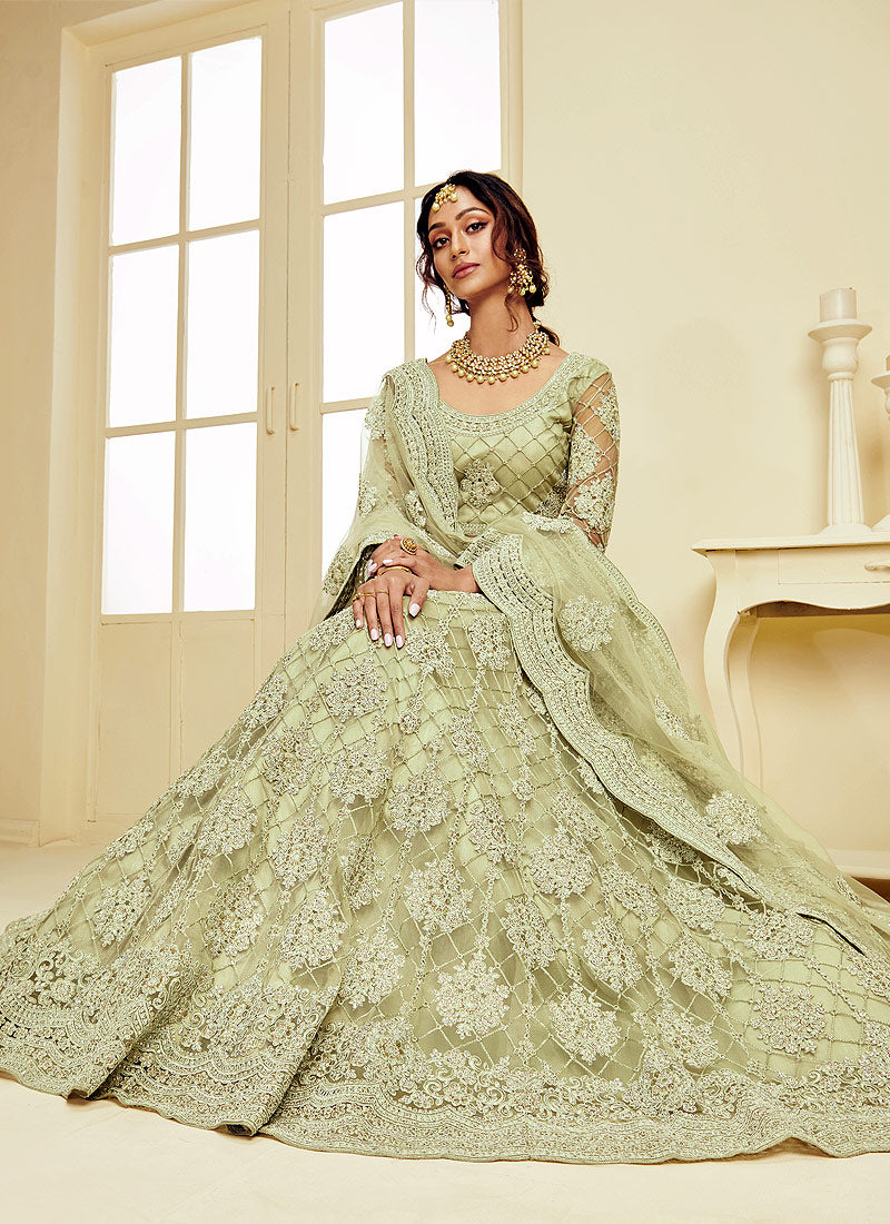 Mint Green Lehenga Choli In usa canada