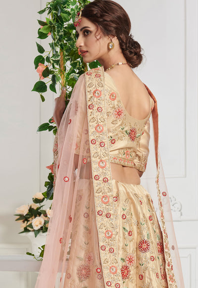 Ivory Cream Lehenga Choli In usa uk