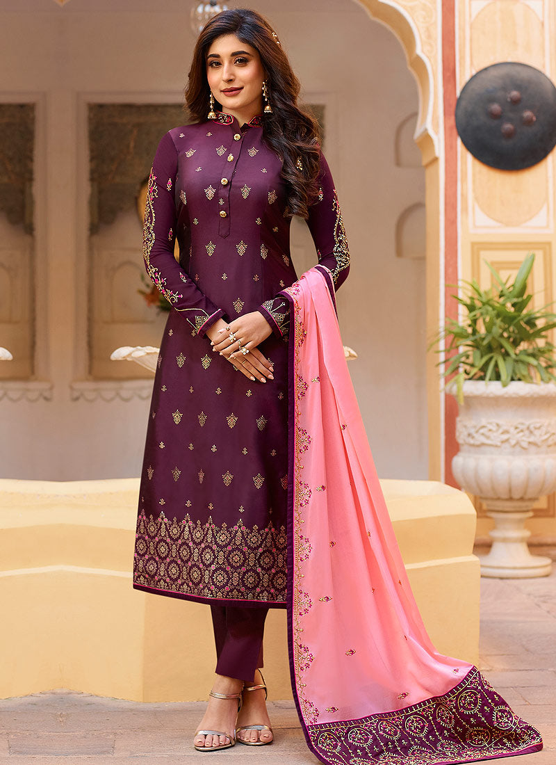 Embroidered Pant Suit