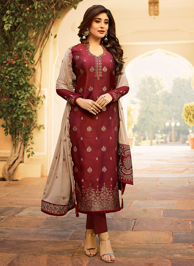 Embroidered Pant Suit