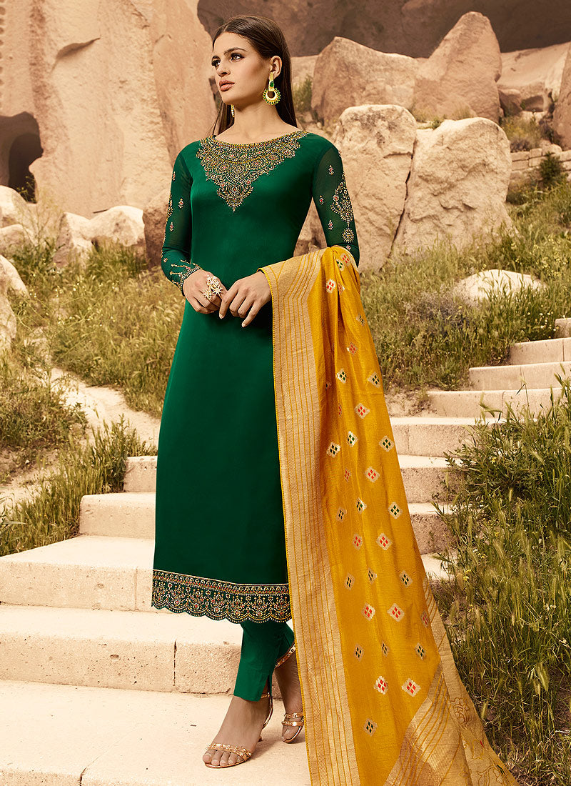 Embroidered Pants Suit
