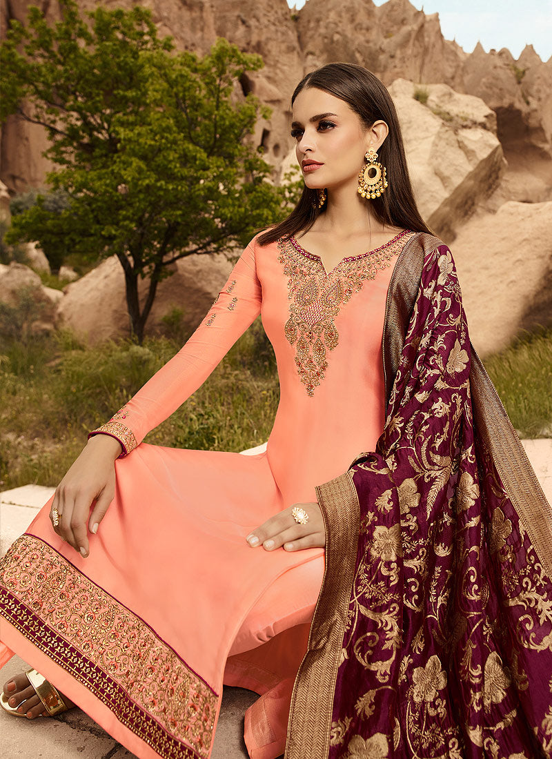 Embroidered Pants Suit