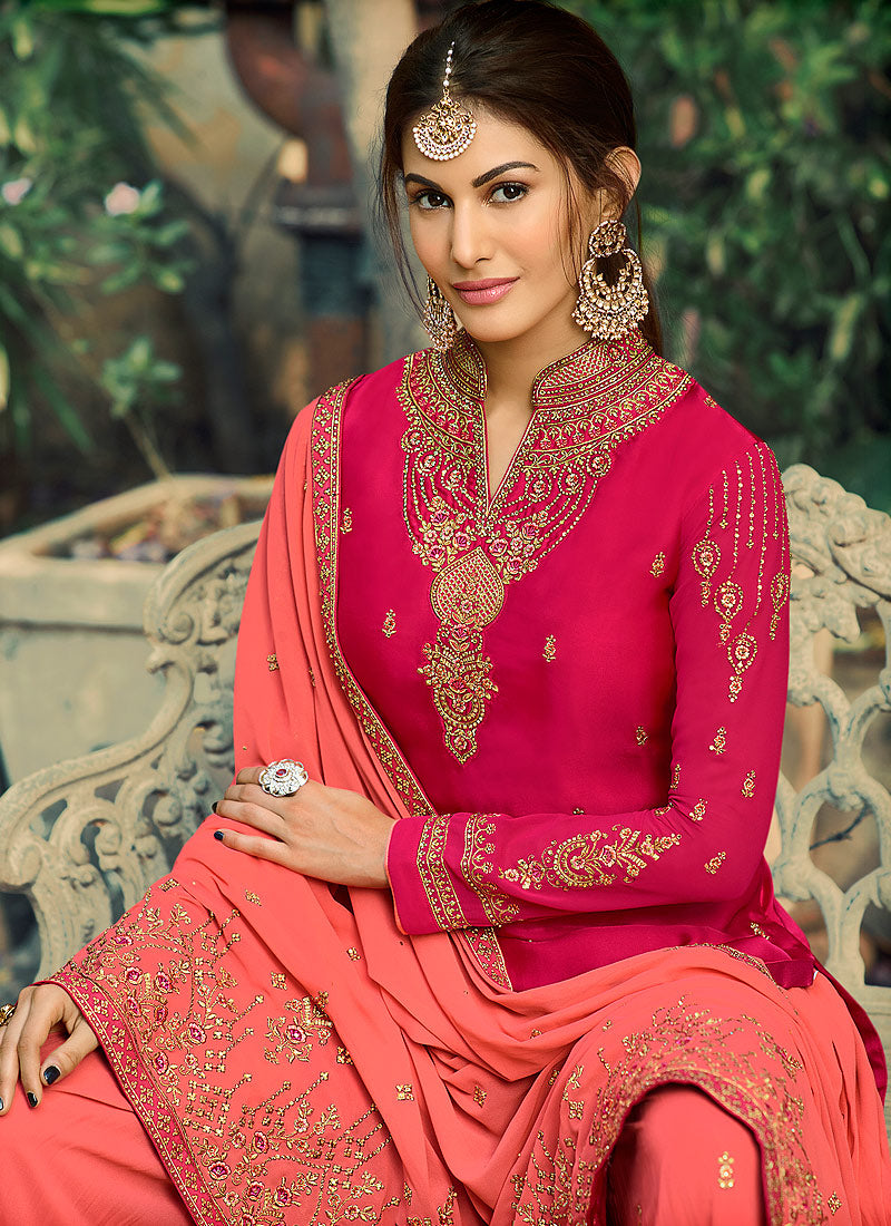 Embroidered Gharara Suit