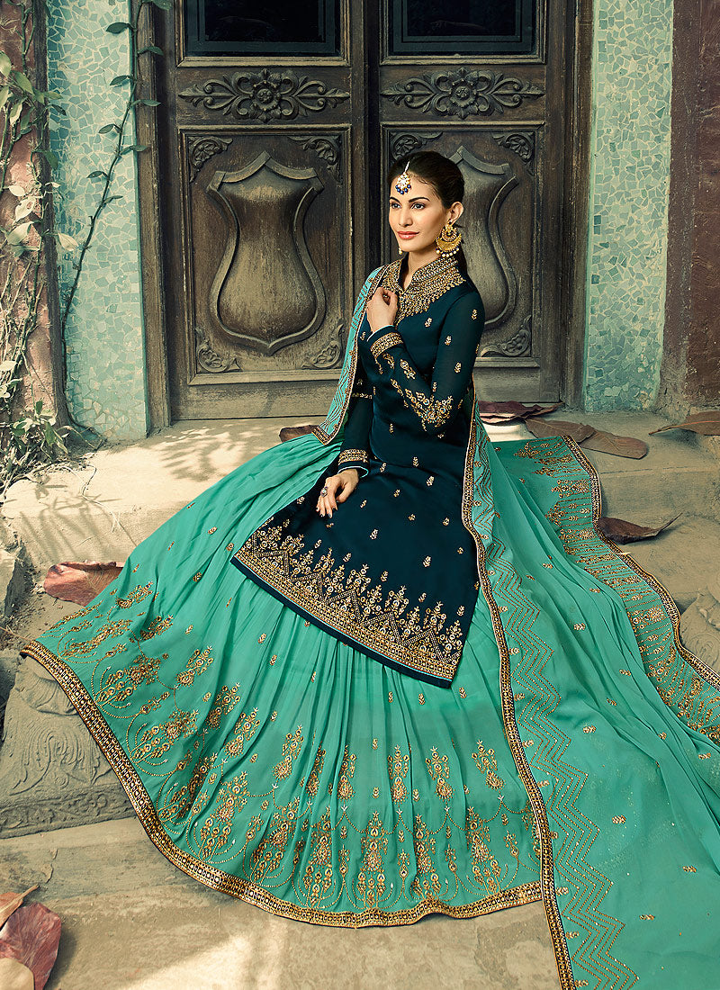 Embroidered Lehenga Suit