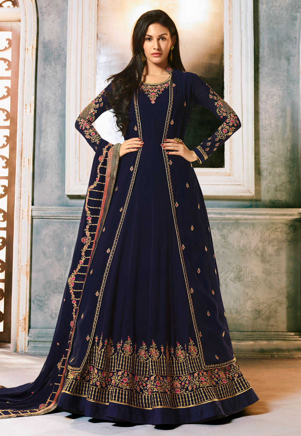 Jacket Anarkali Suit
