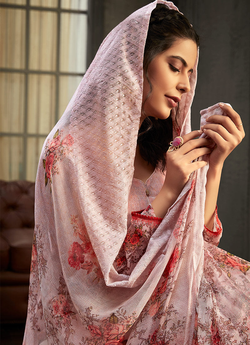 Indian Suits - Light Purple Palazzo Suit In usa uk canada