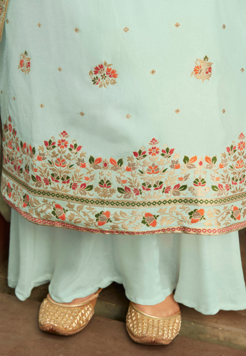 Teal Blue Palazzo Suit In usa uk canada