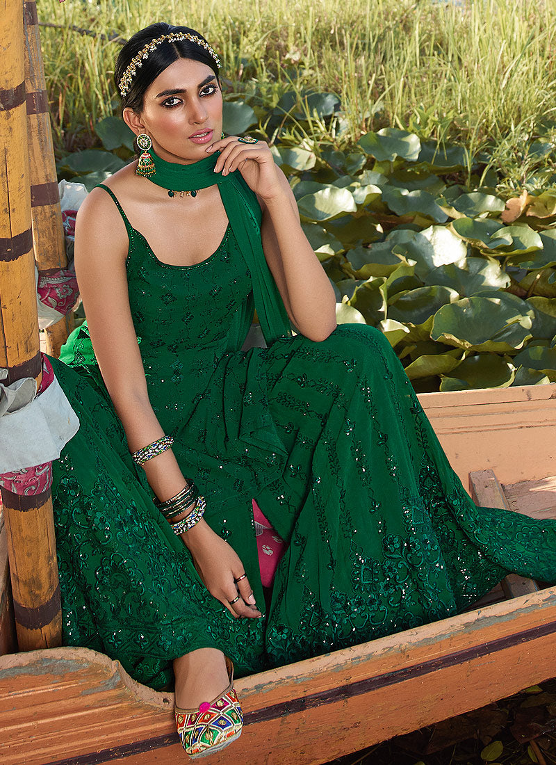 Green Gharara Suit In usa uk
