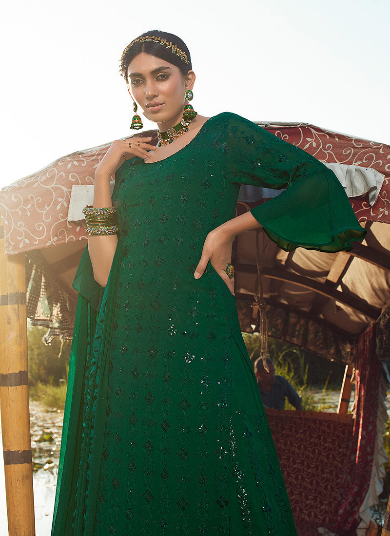 Green Gharara Suit In usa uk canada