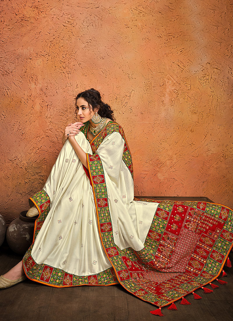 Off White Saree In usa uk canada