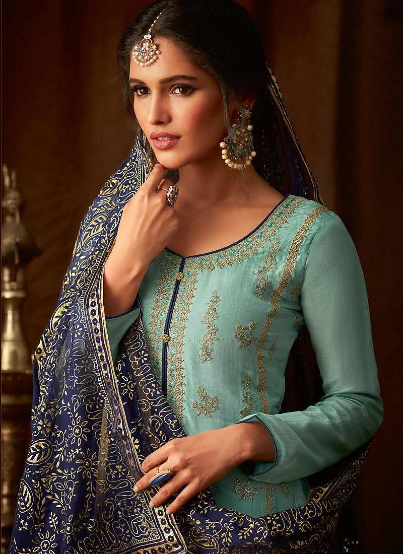 Embroidered Indian Pant Suit