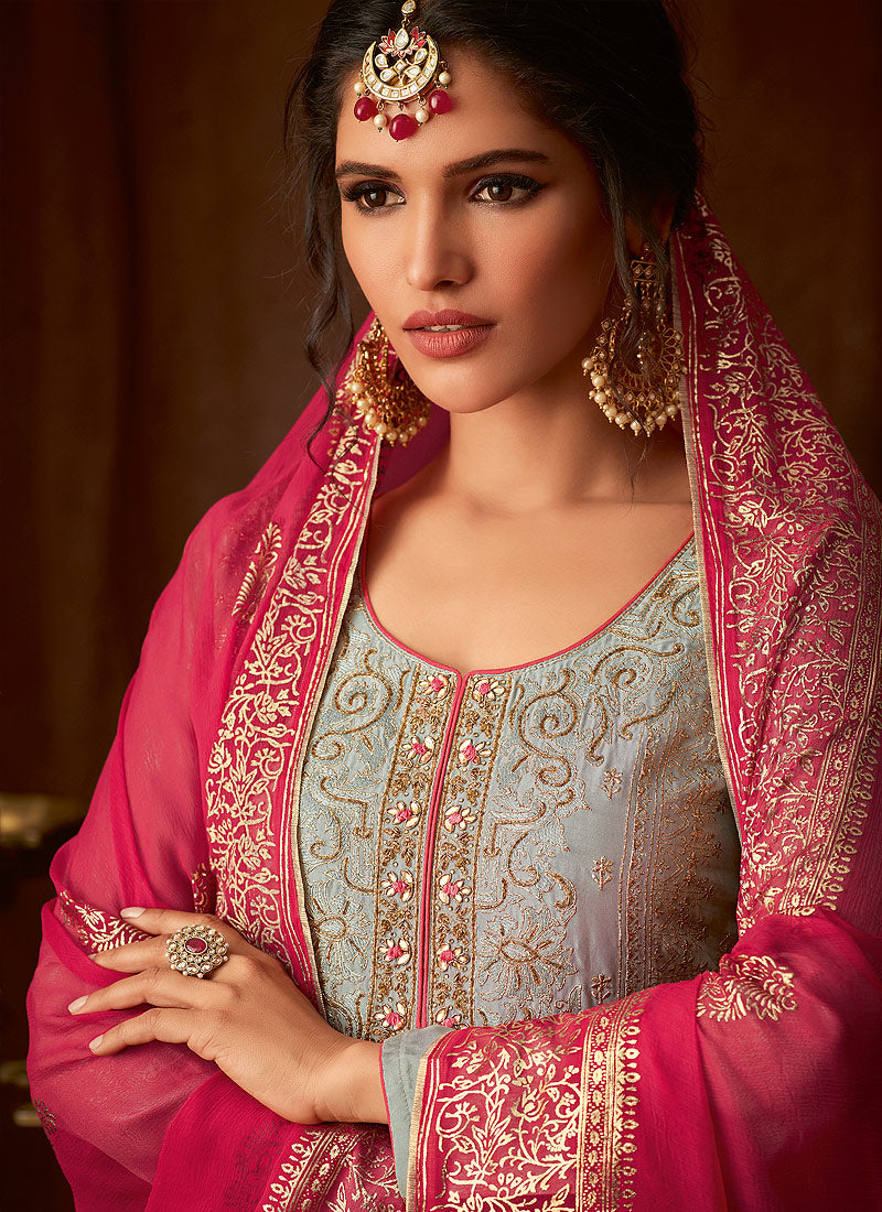 Embroidered Indian Pant Suit