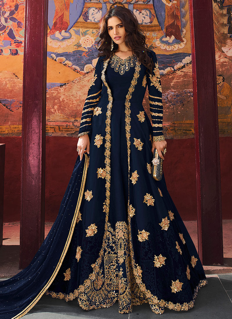 Designer Anarkali Pant Suit