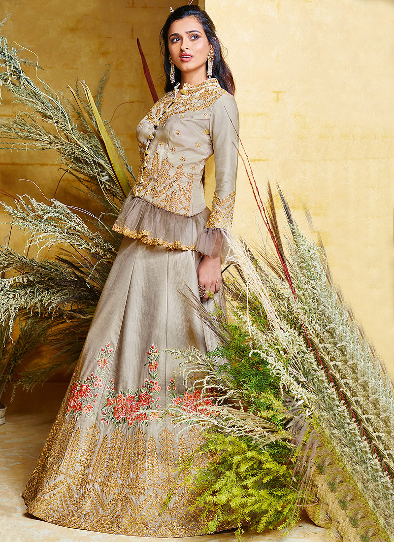 Peplum Style Lehenga Suit