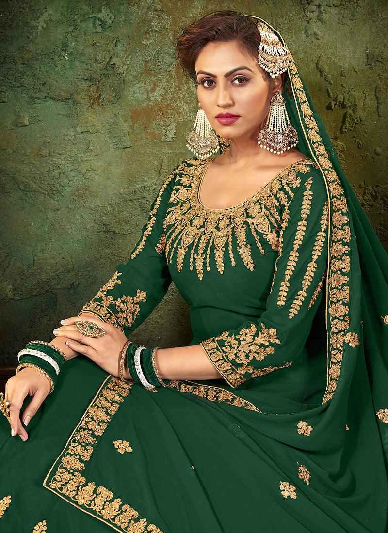 Green Anarkali Suit In usa