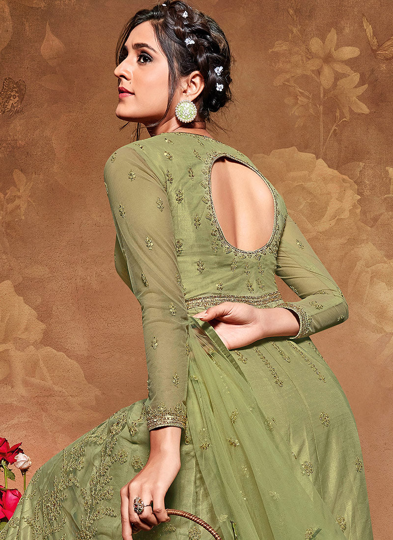 Green Anarkali Suit In usa uk canada