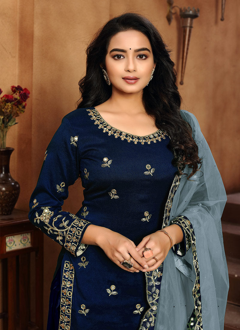 Blue Punjabi Suit In usa