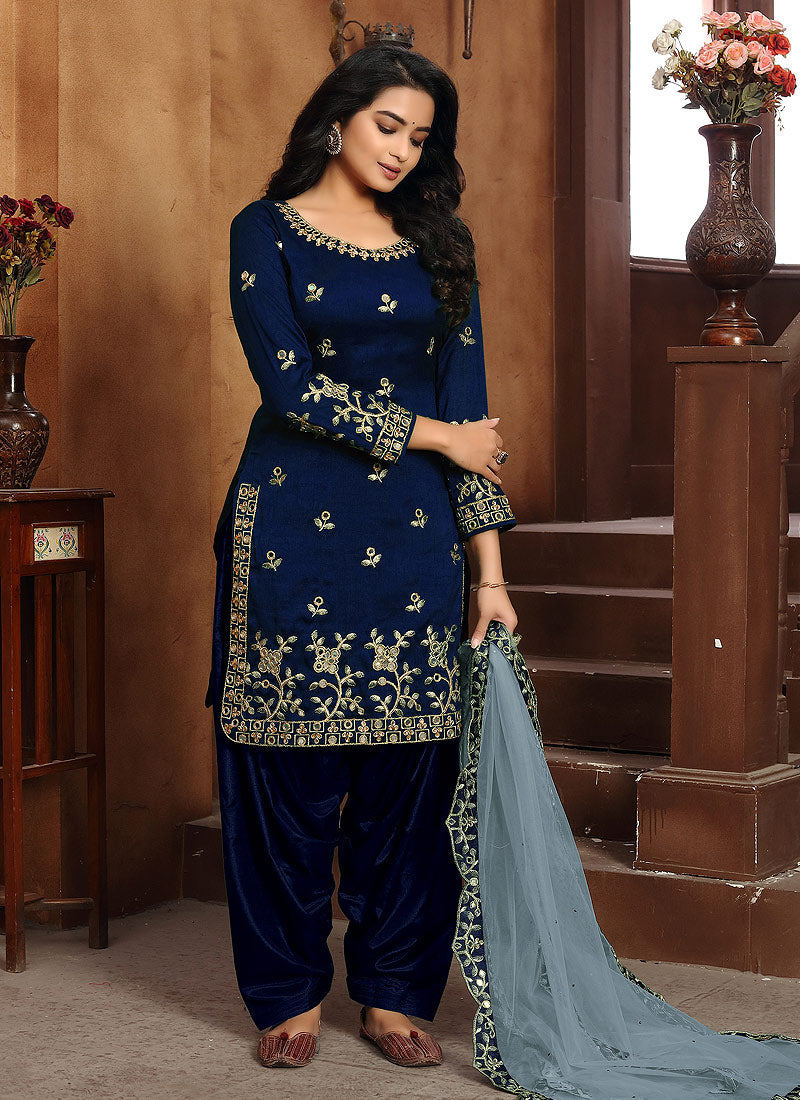 Blue Punjabi Suit In usa uk canada