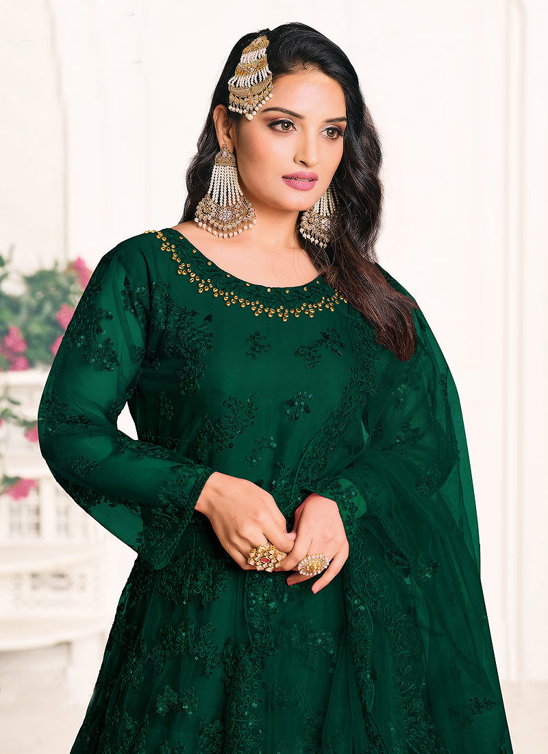 Green Anarkali Suit In usa uk canada