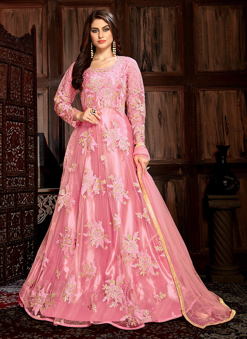 Net Anarkali Suit