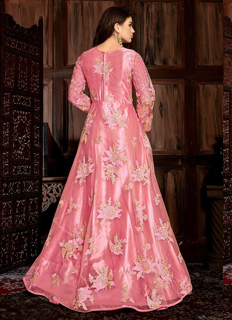 Net Anarkali Suit