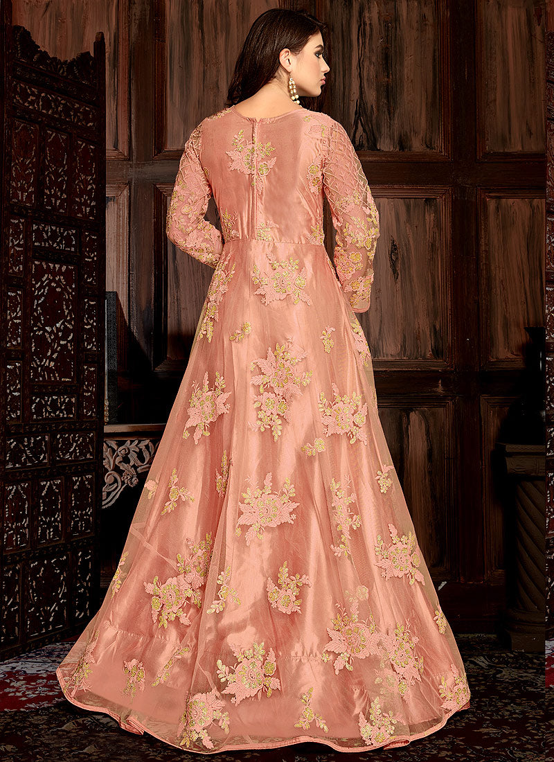 Net Anarkali Suit