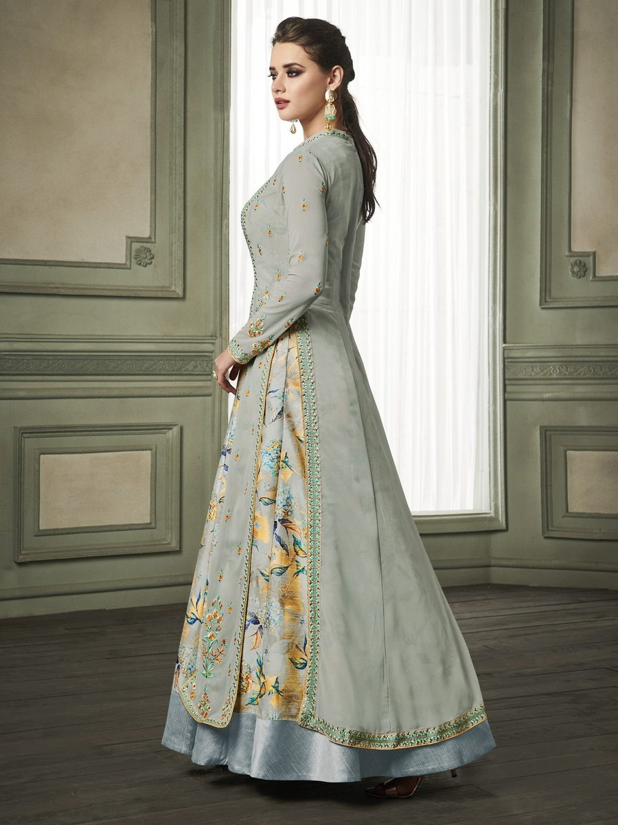 Layered anarkali dress sale