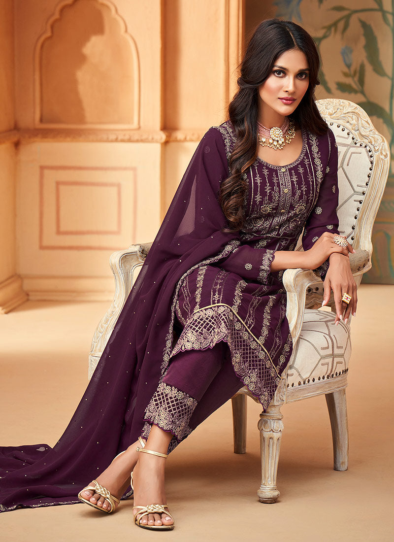 Purple Pant Suit In usa