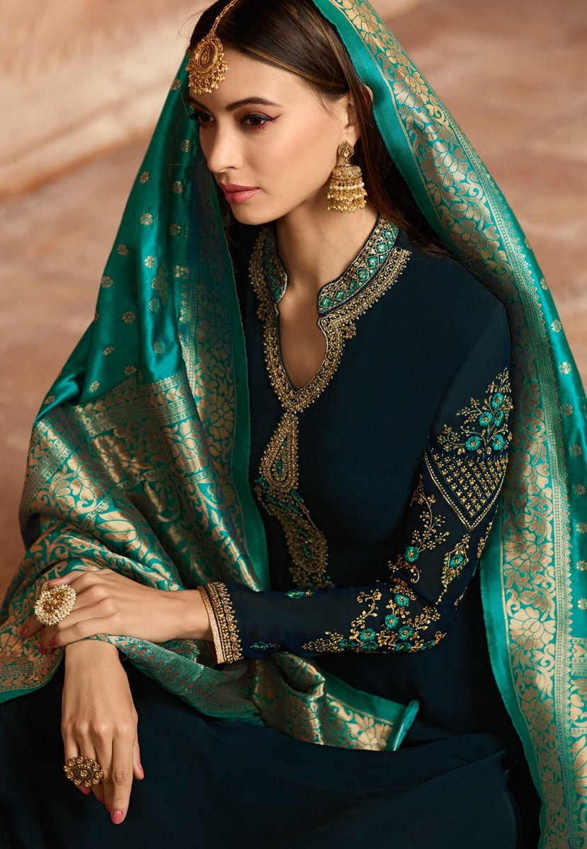 Satin churidar clearance