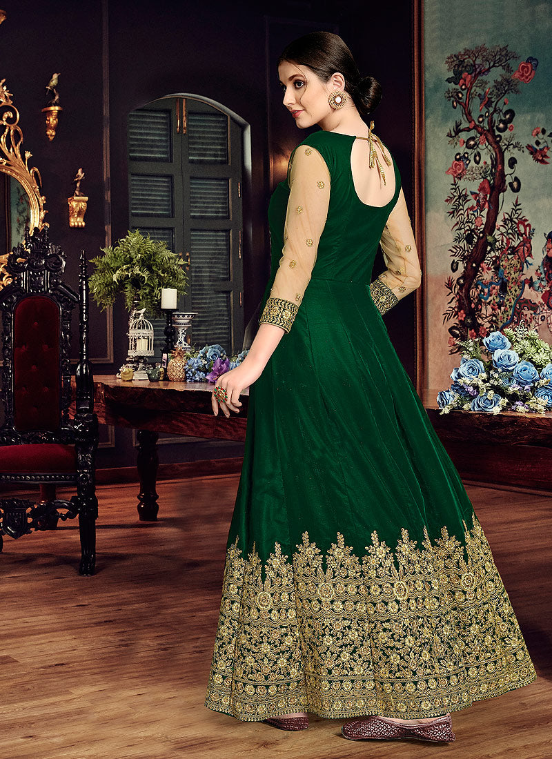 Velvet Anarkali Suit