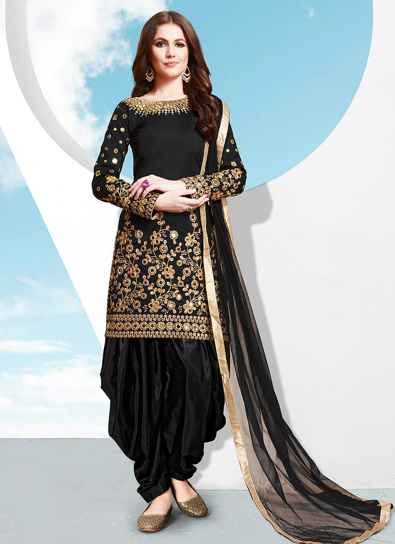 Embroidered Patiala Suit