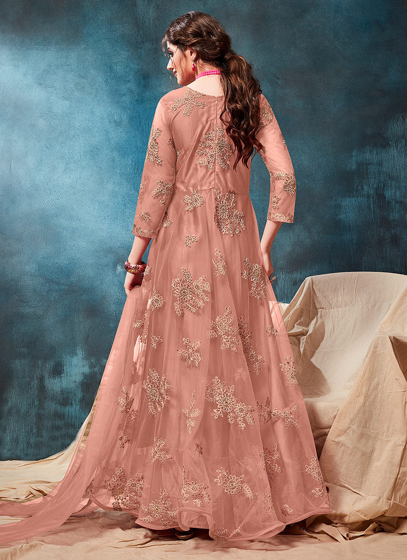 Embroidered Casual Anarkali Suit