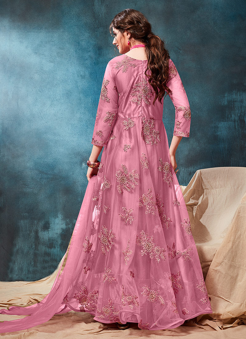Embroidered Casual Anarkali Suit