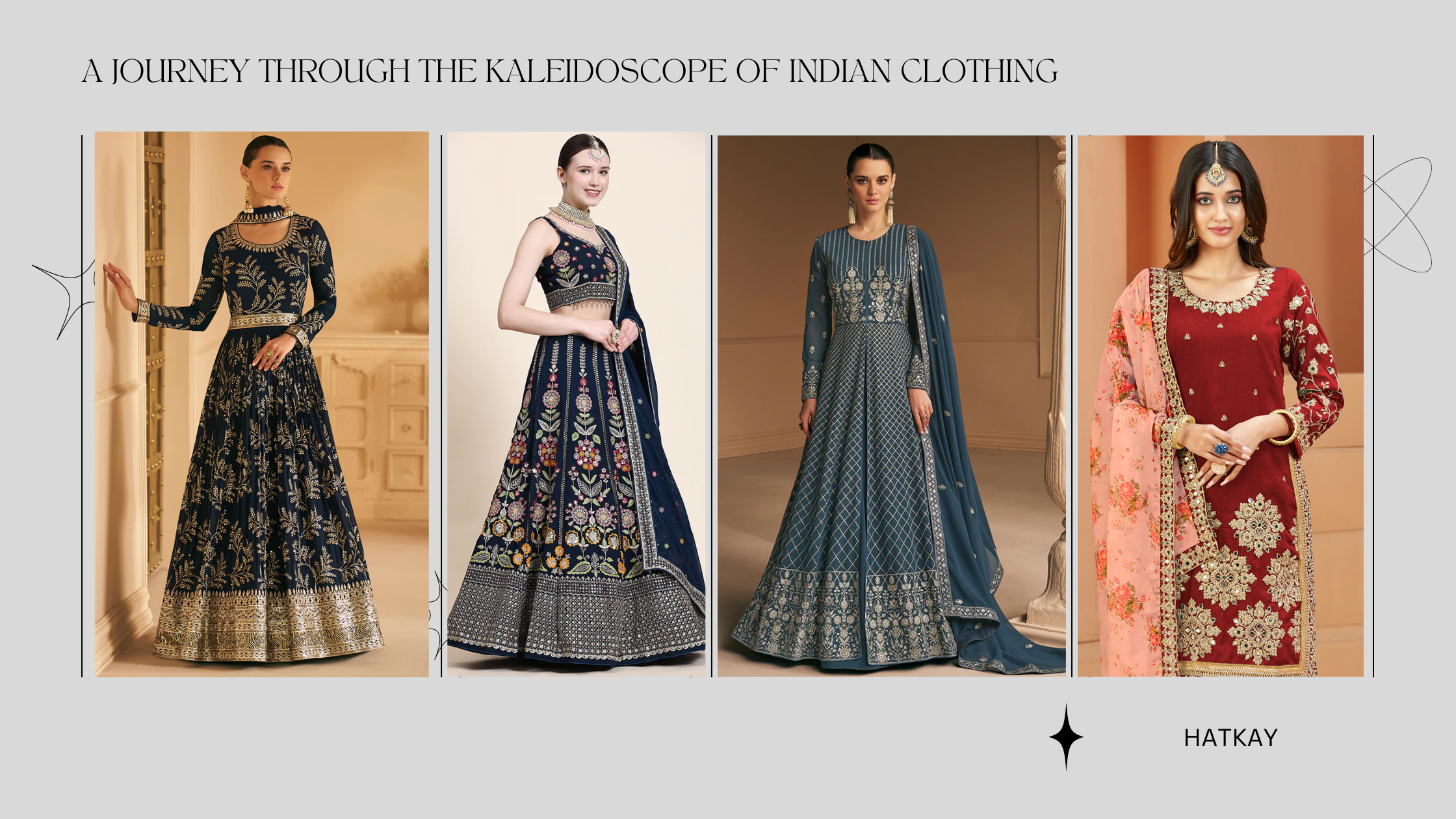 A Journey Through the Kaleidoscope of Indian Clothing: Exploring Salwar Kameez, Lehenga Choli, Anarkali Suits, Punjabi Suits, and Indian Sarees