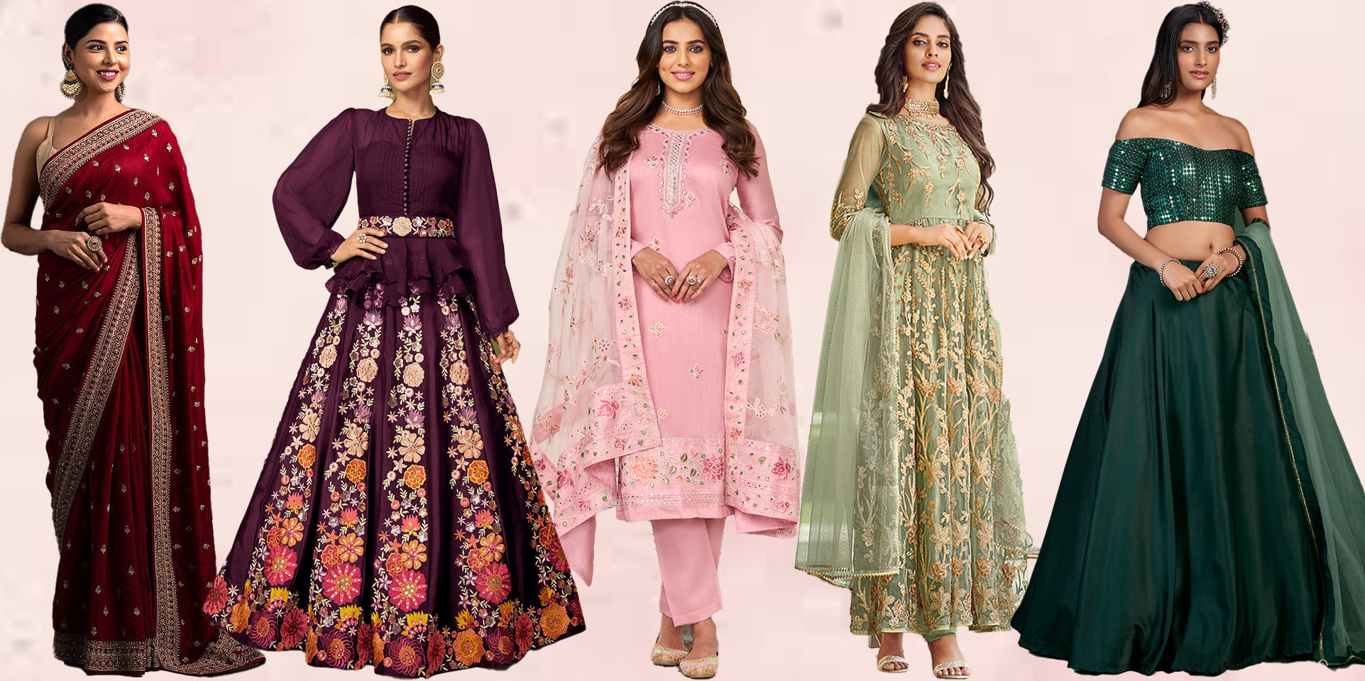 Organza - Gowns - Collection of Indian Dresses, Accessories & Clothing in  Ethnic Fashion